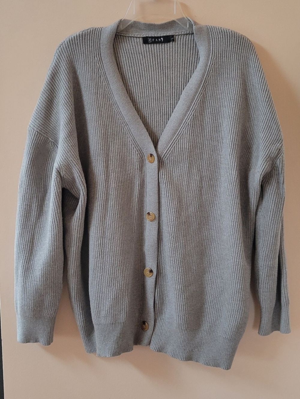 Efan Gray Knit Cardigan
